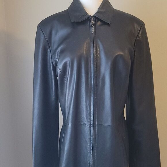 Vintage Marcel Kassini leather coat. Large - Picture 2 of 14